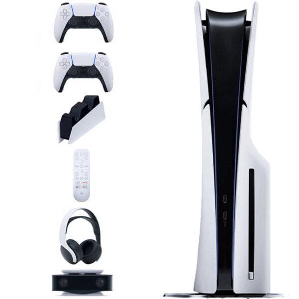 کنسول بازی سونی مدل دیسک خور PlayStation 5 Slim ظرفیت 1 ترابایت ریجن 2016A اروپا + باندل لوازم جانبی