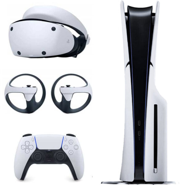 کنسول بازی سونی مدل دیسک خور PlayStation 5 Slim ظرفیت 1 ترابایت ریجن 2016A اروپا به همراه هدست VR2