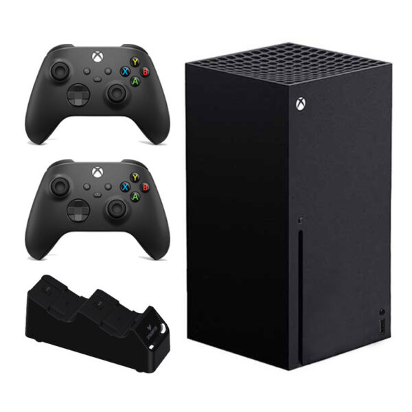 کنسول بازی مایکروسافت مدل Xbox Series X ظرفیت 1 ترابایت به همراه دسته اضافی + پایه شارژ  SparkFox