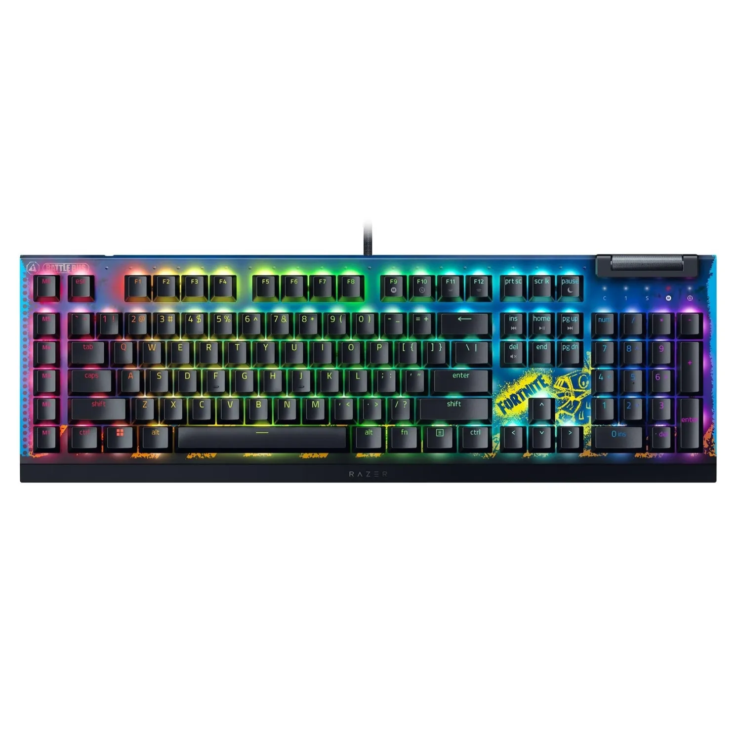 کیبورد Razer BlackWidow V4 X Fortnite Edition - Yellow Switch
