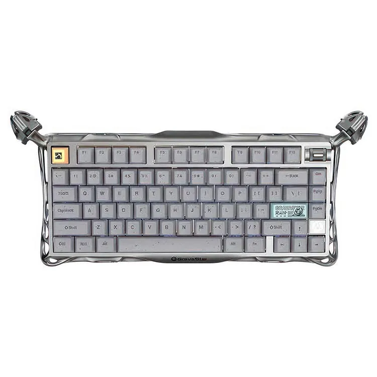 کیبورد بی سیم گیمینگ گراواستار GravaStar Mercury K1 Pro Wireless - خاکستری